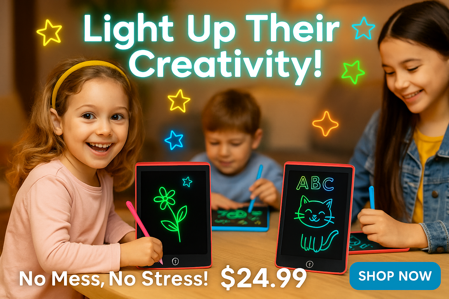 Social Media Ads for Kids LED Drawing Board